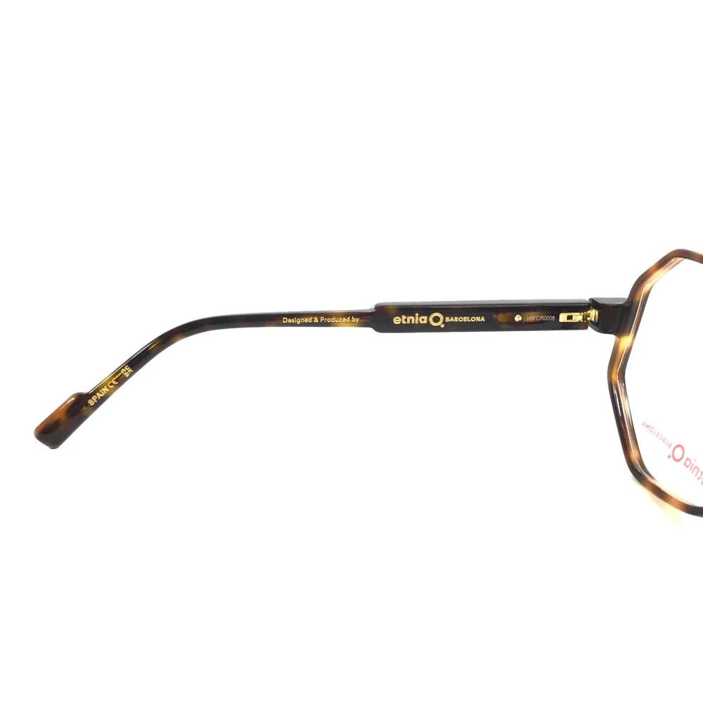 Etnia Barcelona Eyeglasses Frames STELE HV Havana Geometric Full Rim 56-16-138